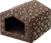 A dog house with a paw print pattern. Náhled obrázku produktu