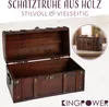 Kingpower Schatztruhe aus Holz Box mit Schloss Schatzkiste Produktbild-Vorschau 2
