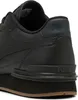 A close-up view of the heel and sole of a black Puma sneaker. Voir les images du produit