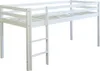 Homestyle4u Kinderbett 90x200 Weiß Hochbett mit Vorhang Produktbild-Vorschau 9