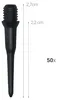 kwmobile 50x Kunststoff Spitzen für Darts - 2BA Gewinde - Produktbild-Vorschau 3