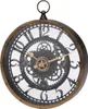 Industrielle Wanduhr 26,5 cm mit schwarzen Zahnrädern Produktbild-Vorschau 8