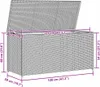 vidaXL Contenitore da giardino in Poly Rattan Nero Anteprima dell’immagine prodotto 7