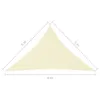 vidaXL Tenda da sole in tessuto Oxford triangolare 5x5x6 m Anteprima dell’immagine prodotto 13