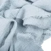 Zoeppritz Leinen-Plaid Honeybee Farbe water Größe 130x180 Produktbild-Vorschau 3