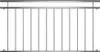 156CM balcone ringhiera V2A bar ringhiera balcone balaustra Anteprima dell’immagine prodotto 15