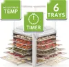 Dörrgerät für obst und gemüse, 6 fächer, 500 w, weiß Domo Produktbild-Vorschau 12