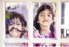 Two children looking through a window, one with a drawn mustache. Anteprima dell’immagine prodotto