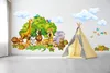 Wandtattoo Bunte Tiere, Safari, mit umweltfreundlichen, Produktbild-Vorschau 2