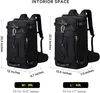 50L Reiserucksack,Tragerucksack(Schwarz) Langlebige Produktbild-Vorschau 6