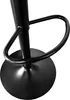 Close-up of the base and footrest of a black bar stool. Produktbild-Vorschau