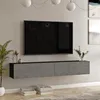 Fernsehtisch 'Lapinlahti' 180 x 31,5 x 29,5 cm Schwarz / Produktbild-Vorschau 1