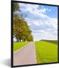 MuchoWow® Gerahmtes Poster Wolken - Bäume - Straße 60x80 cm Produktbild-Vorschau 1