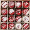 Valery Madelyn Weihnachtskugeln 16 Stücke 8CM Kunststoff Produktbild-Vorschau 1