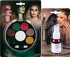 com-four® Halloween Schminkset mit Fettschminke & Kunstblut Produktbild-Vorschau 1