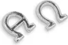 Verzierornament Alpha-Omega - 15 x 15 mm 2 Stück silber. Produktbild-Vorschau 2