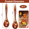 STILVORA Kochlöffel 8-teiliges, Holzlöffel-Set, Produktbild-Vorschau 6