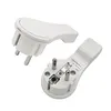 2 x Schutzkontakt Winkelstecker weiss extraflach mit Bügel Produktbild-Vorschau 1