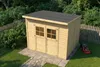 Alpholz Gerätehaus Alster 251x254cm Naturbelassen mit 19mm Produktbild-Vorschau 9