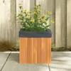 vidaXL květináč 35x35x35 cm z masivního dřeva akácie Náhled obrázku produktu 9