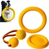 Honden speelgoed set, 4-delig – XL frisbee, bal, touw en Productafbeelding-voorbeeld 1