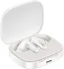 A pair of white wireless earbuds in their open charging case. Náhled obrázku produktu