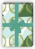 Grafisches grünes Geschenkpapier Set mit Dreiecken und Produktbild-Vorschau 1