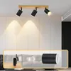 ZMH reflektor sufitowy 3 płomienie czarna lampa kuchenna Podgląd zdjęcia produktu 2
