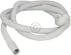 A white corrugated drain hose for a dishwasher, coiled on a white background. Produktbild-Vorschau