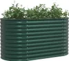 vidaXL Hochbeet Grün 160 x 80 x 81 cm Stahl Produktbild-Vorschau 3