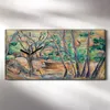 Wandbild Leinwand Bilder mit Uhr 60x30 Mühlstein und Produktbild-Vorschau 2