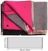 BRUBAKER Cashmirillo Damen Schal mit Herz Muster - 70 x 200 Produktbild-Vorschau 5