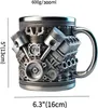 Personalisierter Edelstahlbecher - V8-Motor-Design, 295 ml, Produktbild-Vorschau 3
