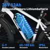 HITWAY E-Bike 27,5"*2.35 Fatreifen MTB, 36V 13 Ah, Shimano Produktbild-Vorschau 4