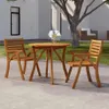 vidaXL Gartentisch Ø 85 cm Massivholz Akazie Produktbild-Vorschau 2