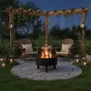Relaxdays Braciere, schermo termico, attizzatoio, bordo Anteprima dell’immagine prodotto 3