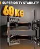 Perlegear TV Wandhalterung Schwenkbar Neigbar 42-84 Zoll Produktbild-Vorschau 5