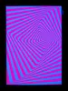 PSYWORK Schwarzlicht Stoffposter Neon "Tune in Pink", Produktbild-Vorschau 2