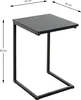 HAKU Beistelltisch schwarz - MDF, Metall, B/H/T: 33x60x35 Produktbild-Vorschau 2