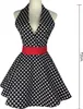 Süße Retro-Schürze für Damen, V-Ausschnitt, gepunktet, Produktbild-Vorschau 9