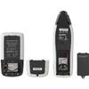 The image shows the back of a VOLTCRAFT LSG-10 Leitungssucher, with its battery compartment open and the battery cover detached. Produktbild-Vorschau