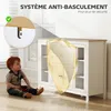 HOMCOM Buffet Salle à Manger avec 2 Portes Vitrées, Meuble Voir les images du produit 7