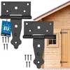 KOTARBAU® 2er Set Kreuzgehänge 100mm T Scharniere Gartentor Produktbild-Vorschau 1