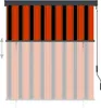 venkovní roleta vidaXL 140x250 cm oranžová a hnědá Náhled obrázku produktu 2