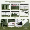 Chenille Vorhänge Grün 2er Set Blickdicht 98% - 510GSM Produktbild-Vorschau 11