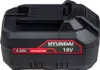A black Hyundai power tool battery is shown against a white background. Produktbild-Vorschau