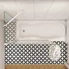 Duschspa 130x140cm Weiß Badewanneaufsatz 3-teilig Faltwand Produktbild-Vorschau 4