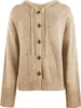 ASKSA Damen Langarm Grobstrickjacke Kordelzug Kurz Produktbild-Vorschau 4