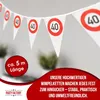 Happy Birthday Wimpelkette 40 4–5 m – elegante Deko zum 40. Produktbild-Vorschau 3
