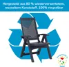 Chaise pliante Chaise de camping Garten Lehner Réglable Voir les images du produit 4
